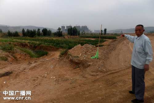 被占用的耕地 中广网发 记者白宇/摄