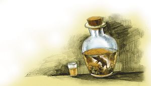 妻子为让丈夫戒酒老鼠泡酒里骗其喝下