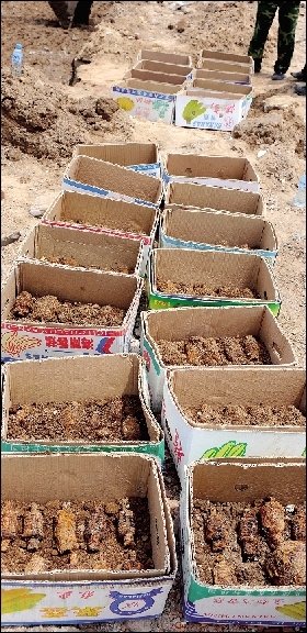 危改小区工地挖出数百炸弹遭拾荒者哄抢(图)