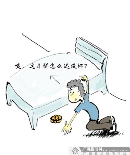 “裸身”月饼永葆青春 掉入床底三月不坏(图)